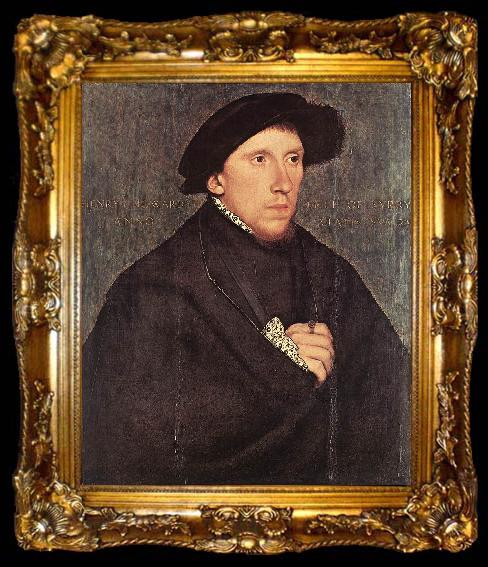 framed  HOLBEIN, Hans the Younger Portrait of Henry Howard, the Earl of Surrey s, ta009-2